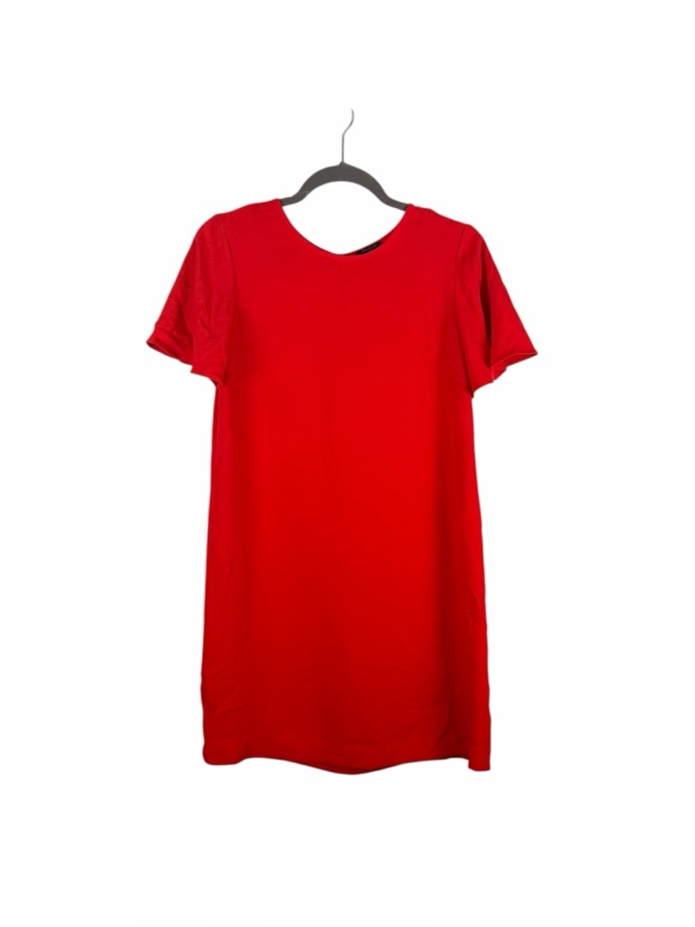 Ann Taylor Petite Red Short Sleeve Shift Dress Size 6P